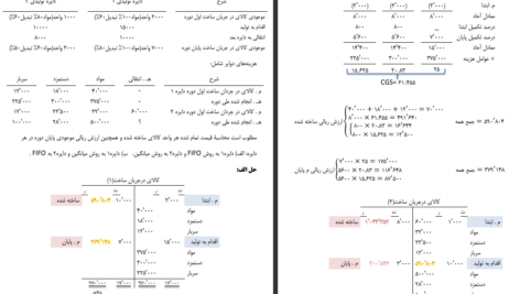 دانلود جزوه حسابداری صنعتی سه جمشید اسکندری