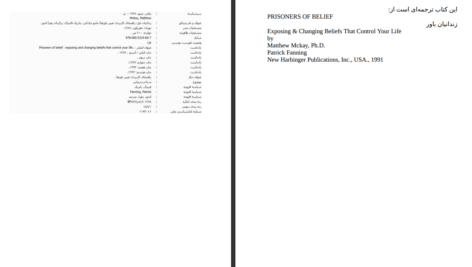 دانلود کتاب زندانیان باور ماتیو مک کی